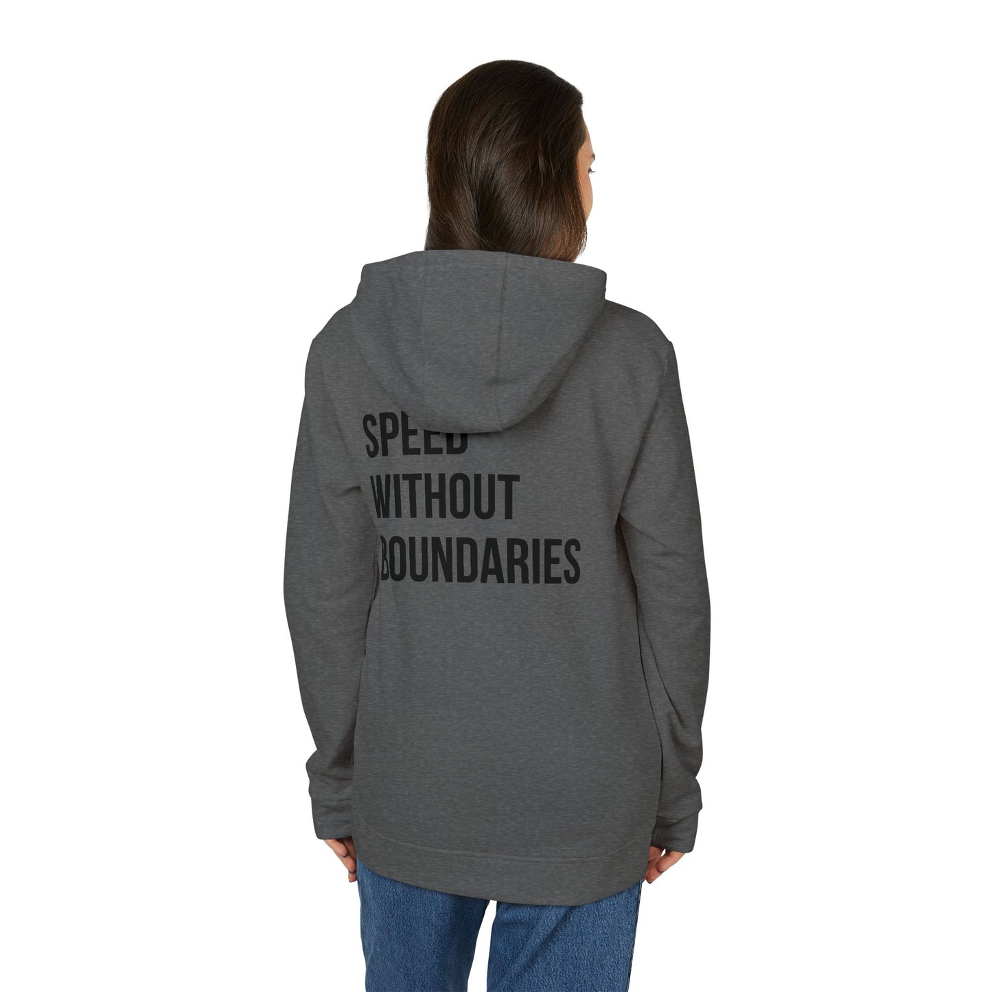 Sudadera con capucha unisex Adidas «Speed ​​Without Boundaries Edition» de Revolution Society