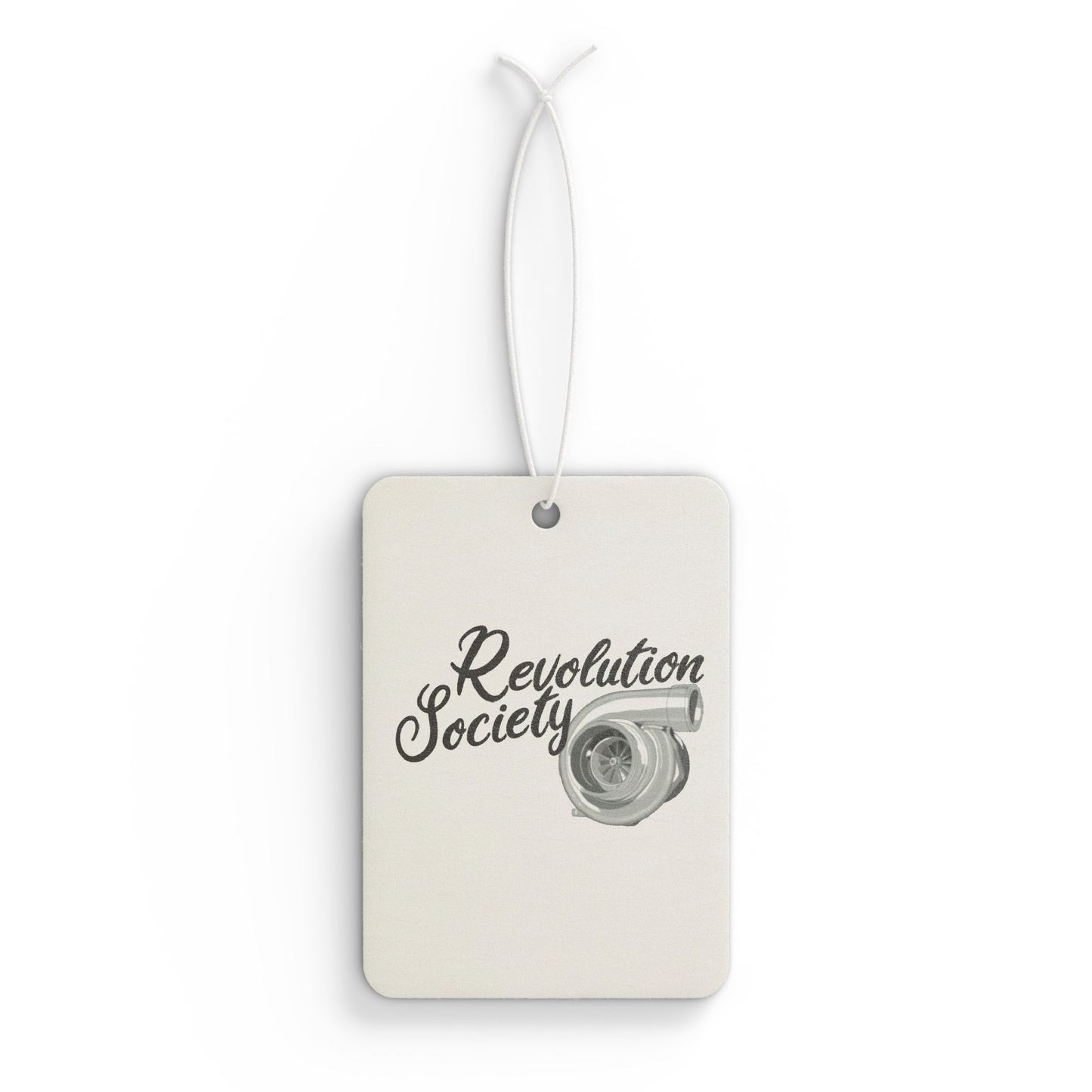 Car Air Freshener | Three Scent Options | Pine , New Car , Black Ice | Designed and Developed by Revolution Society