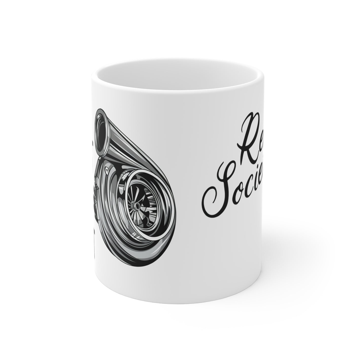 Coffee Cup 11oz “In Boost We Trust Edition” by Revolution Society
