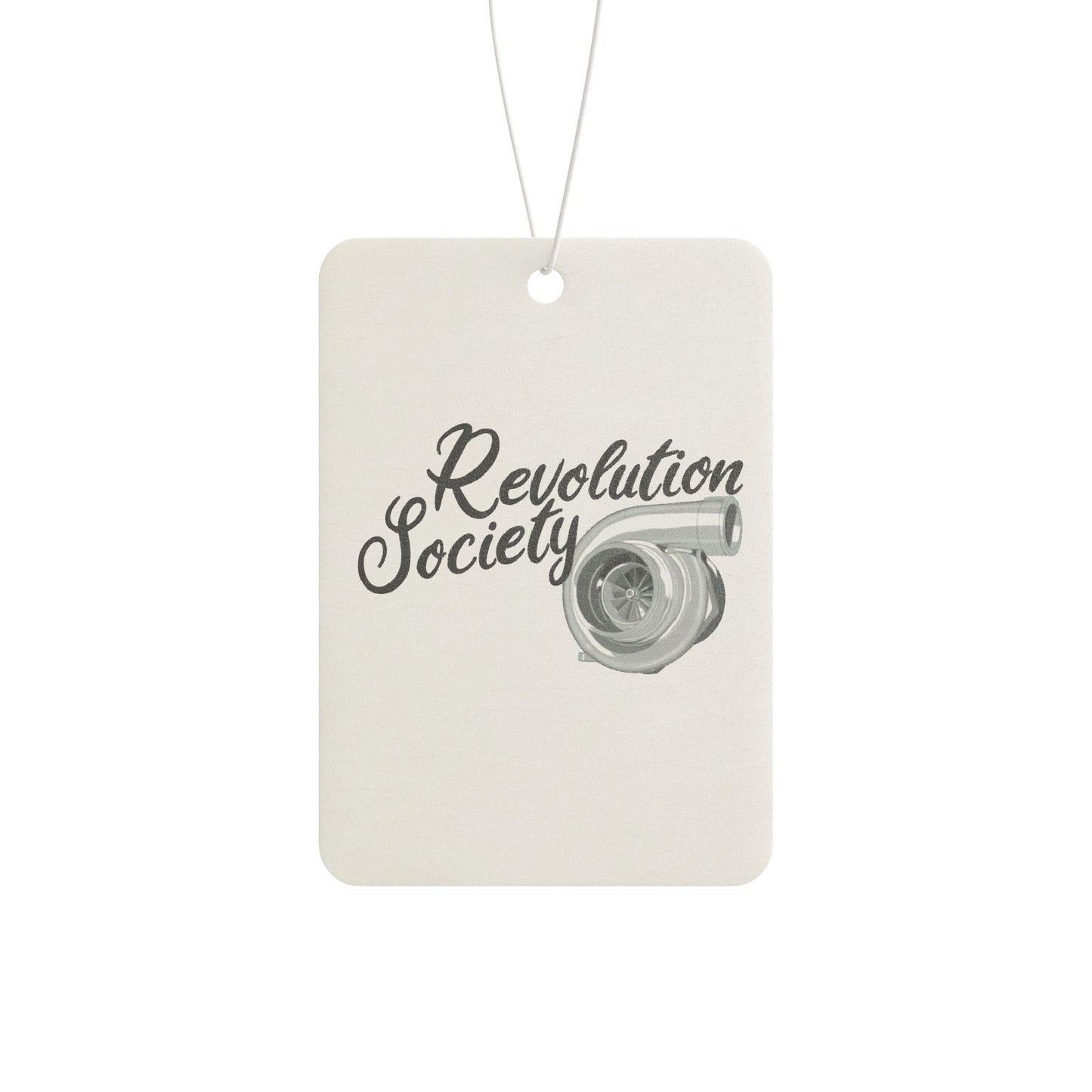 Car Air Freshener | Three Scent Options | Pine , New Car , Black Ice | Designed and Developed by Revolution Society