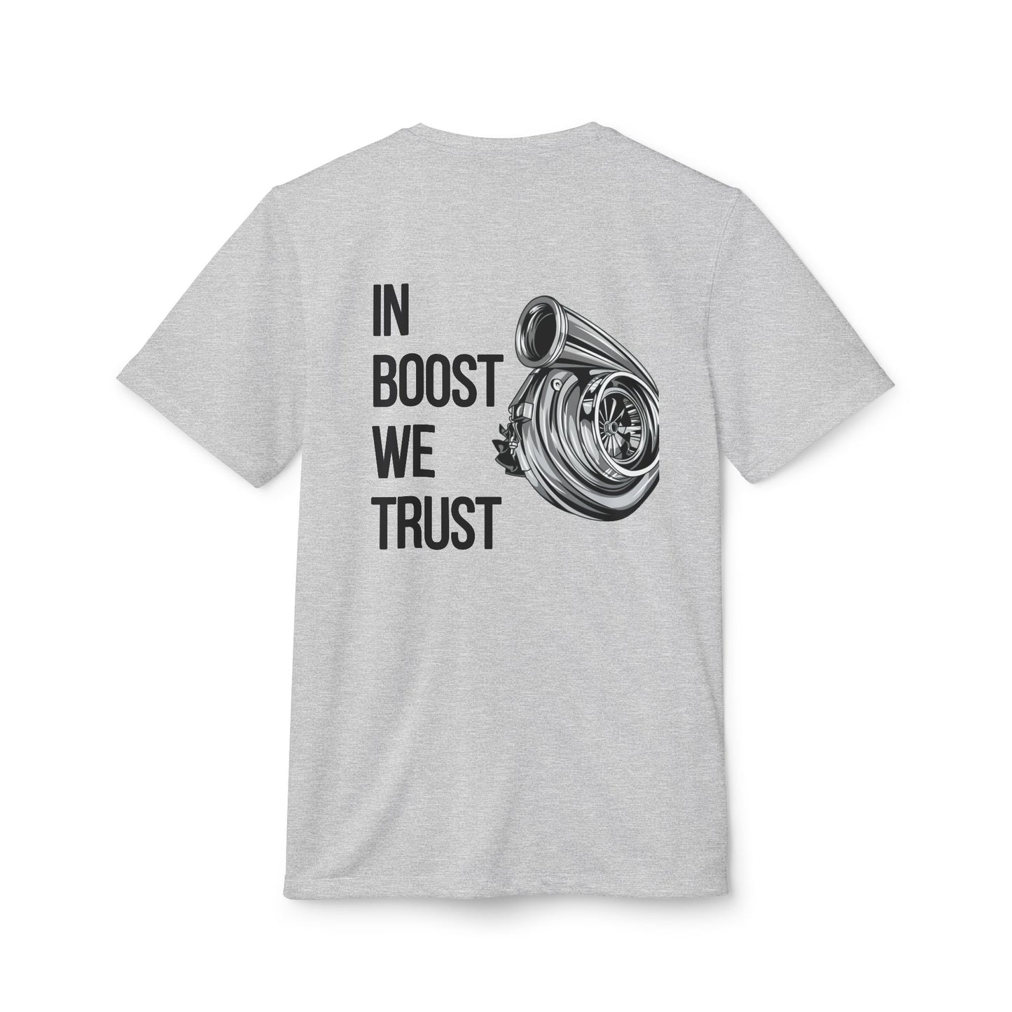 Camiseta deportiva unisex Adidas «In Boost We Trust Edition» de Revolution Society