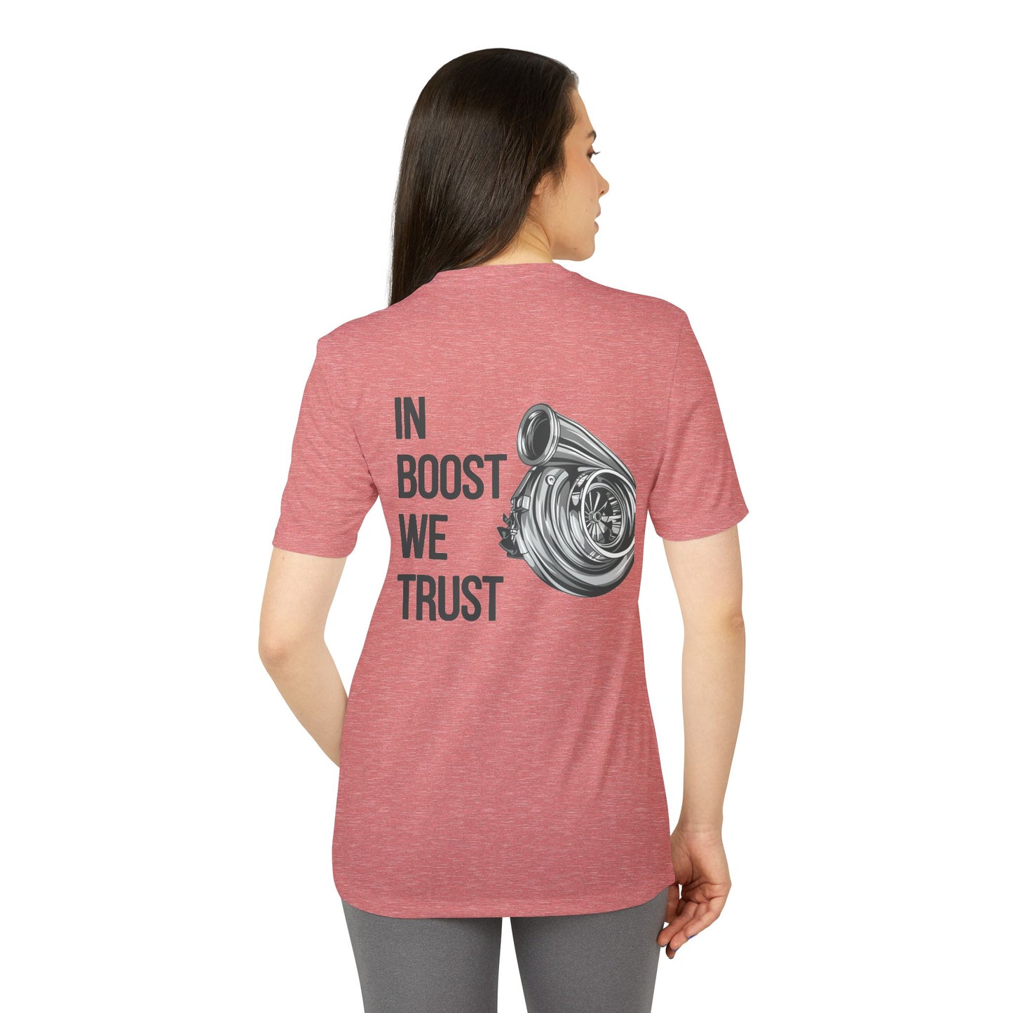 Camiseta deportiva unisex Adidas «In Boost We Trust Edition» de Revolution Society