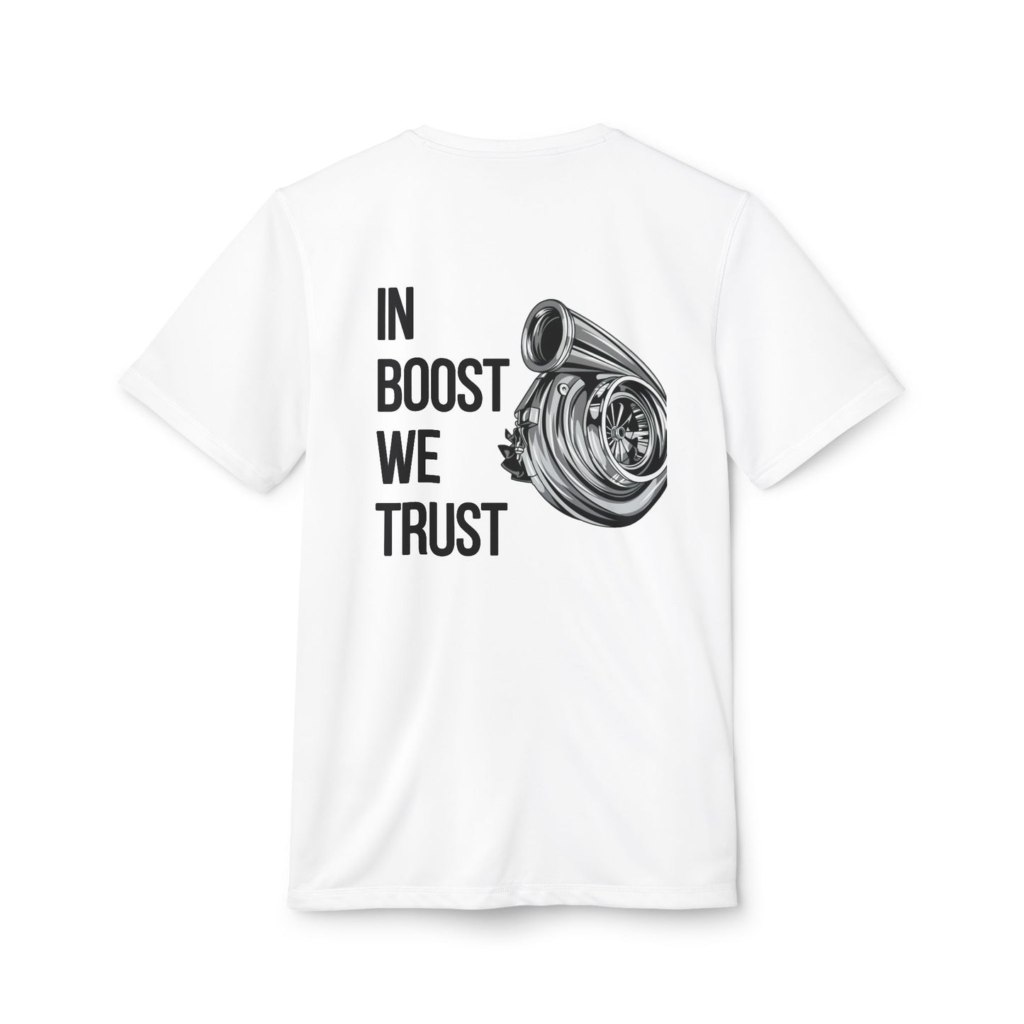 Camiseta deportiva unisex Adidas «In Boost We Trust Edition» de Revolution Society