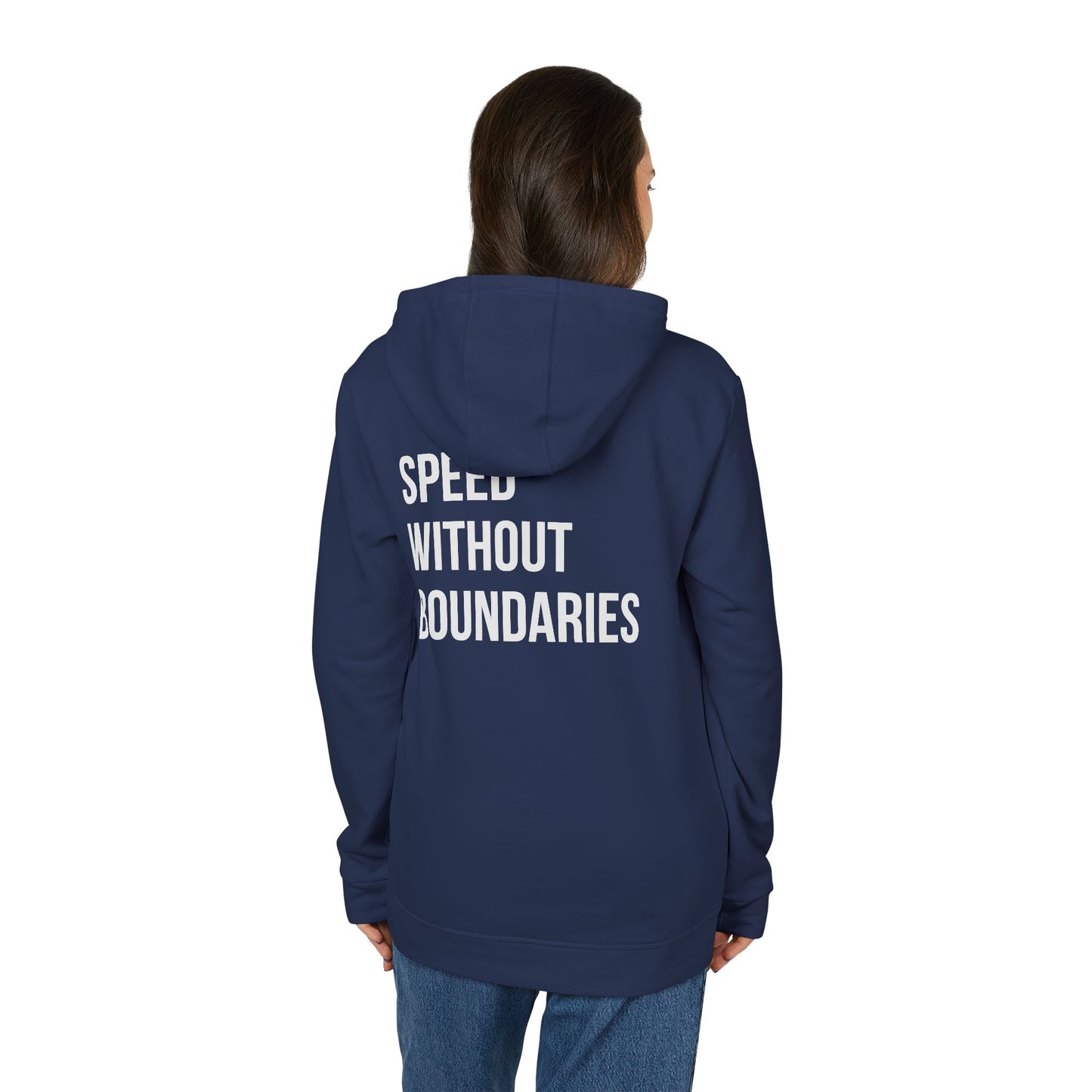 Sudadera con capucha unisex Adidas «Speed ​​Without Boundaries Edition» de Revolution Society