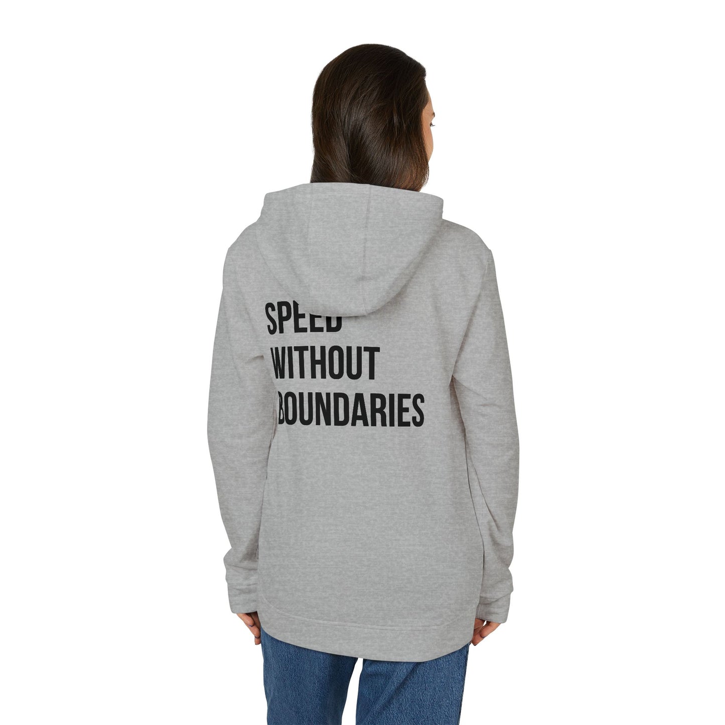 Sudadera con capucha unisex Adidas «Speed ​​Without Boundaries Edition» de Revolution Society
